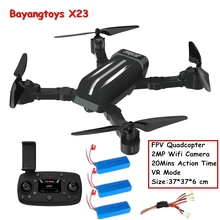Bayangtoys X23 Quadrocopter Drone with 2MP Camera One Key Return Helicopter Dron 20Min Fly Time Quadcopter with Camera VS XS809S