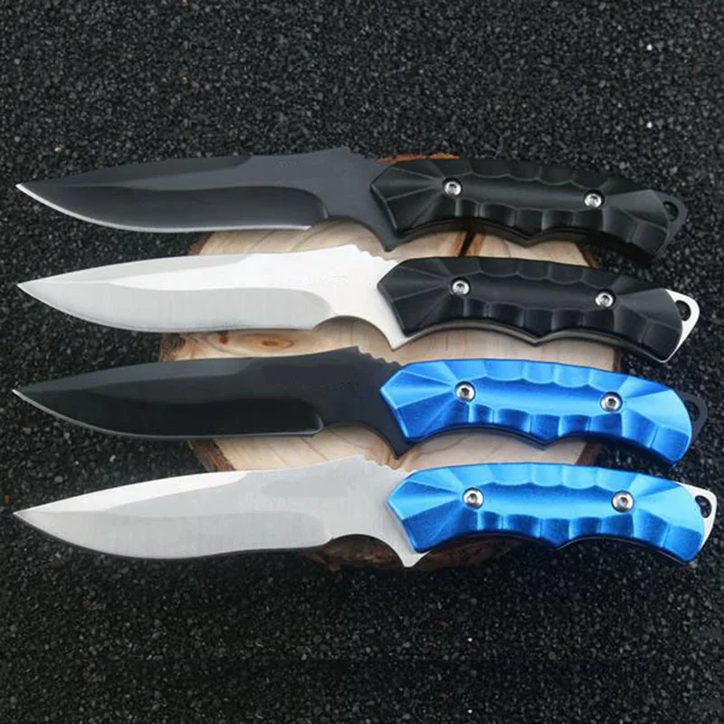 

Straight knife Fixed Blade Knives aluminum Handle Outdoor Survival Camping Hunting Rescue Tactical Knife EDC Tools Inox Faca