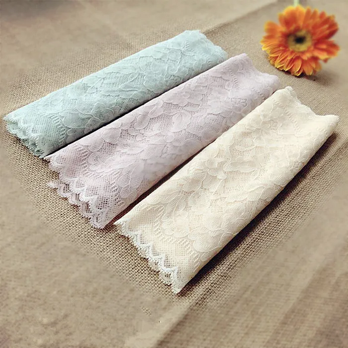 

5 yard 22cm Stretch Elastic Lace Ribbon Fabric DIY Garment Accessories Sewing Trim Wedding Decoration