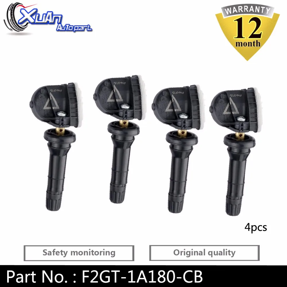 XUAN 4 шт. датчик давления в шинах TPMS для Ford Edge Escape Fiesta Galaxy Mondeo Mustang S-Max F2GT-1A180-CB 433 МГц