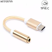 ACCGUYS USB C до 3,5 мм кабель для подключения наушников Aux аудио сплиттер адаптер для MOTO Z для huawei P9/P10 P20 Xiaomi Mi 8 Nexus 5 х 6 P