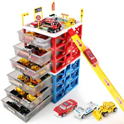 Новый Мультифункциональный мини-Автостоянка игрушечный ящик для автомобиля дети ящик для хранения игрушек Чехол для мальчиков Новинка