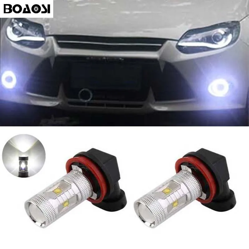 

BOAOSI 2x Super White H8 H11 30W Samsung LED DRL Fog Light Lamp Bulb For FORD MONDEO MK3 MK4 C-MAX S-MAX FOCUS 01+ FUSION