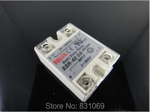

10Pieces/Lot Solid State Relay SSR-40DA 40A /250V 3-32VDC/24-380VAC Brand New
