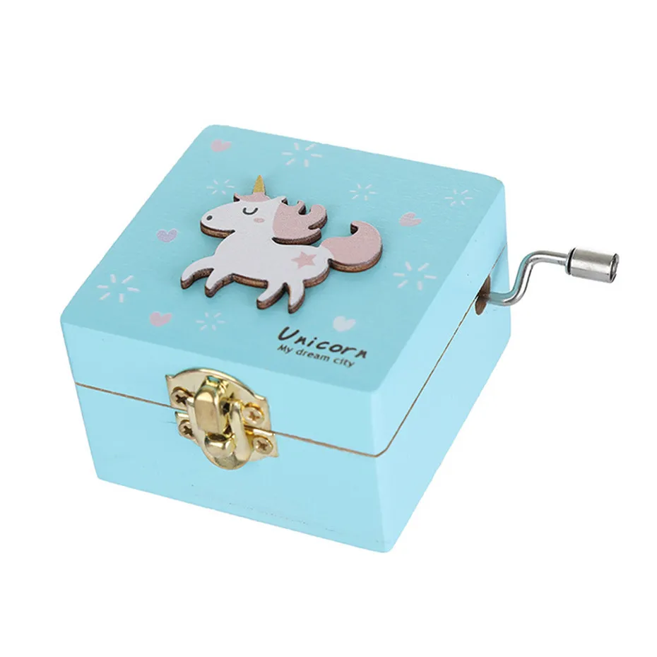 Wood Clockwork Type Music Box Home Decoration Living Room Bedroom Birthday Valentine'Day Daughter Girl Friend Christmas Gift (5)
