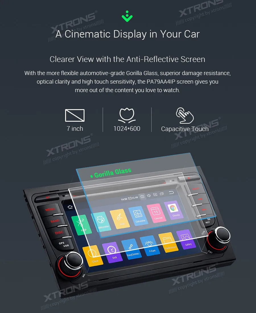 Perfect XTRONS 7" Android 9.0 Car Radio DVD Player for Audi A4 S4 RS4 2002 2003 2004 2005-2008 SEAT Exeo GPS Navigation DAB OBD WIFI FM 6