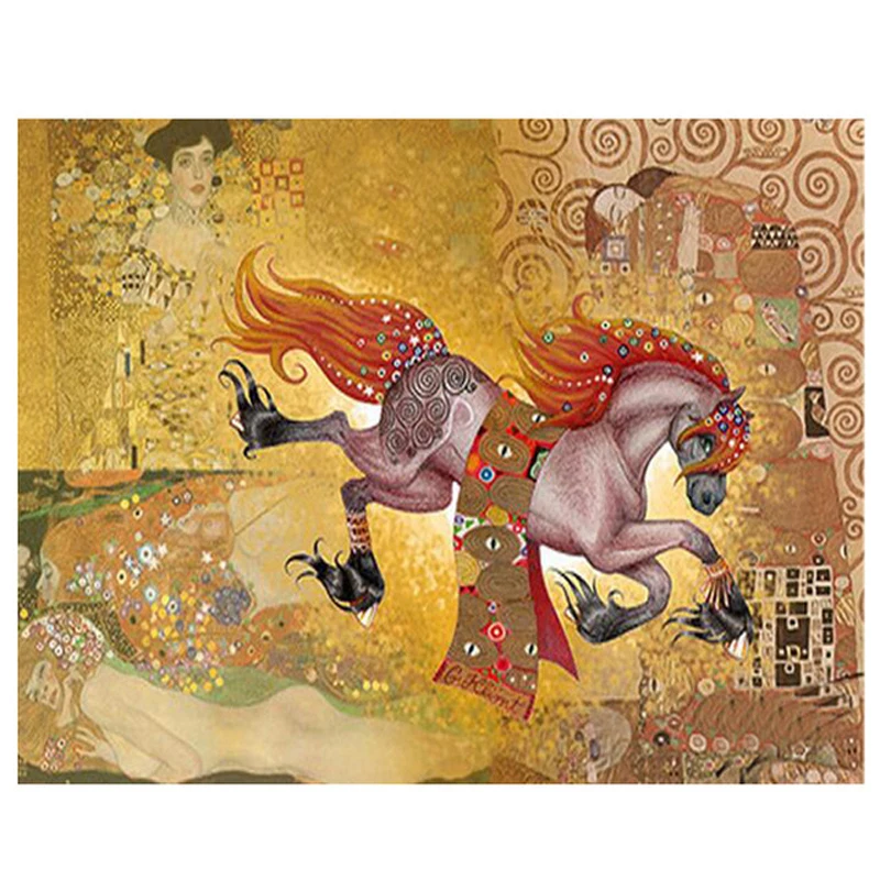 Diy 5d алмазная картина Gustav Klimt вышивка с узором полностью квадратная круглая