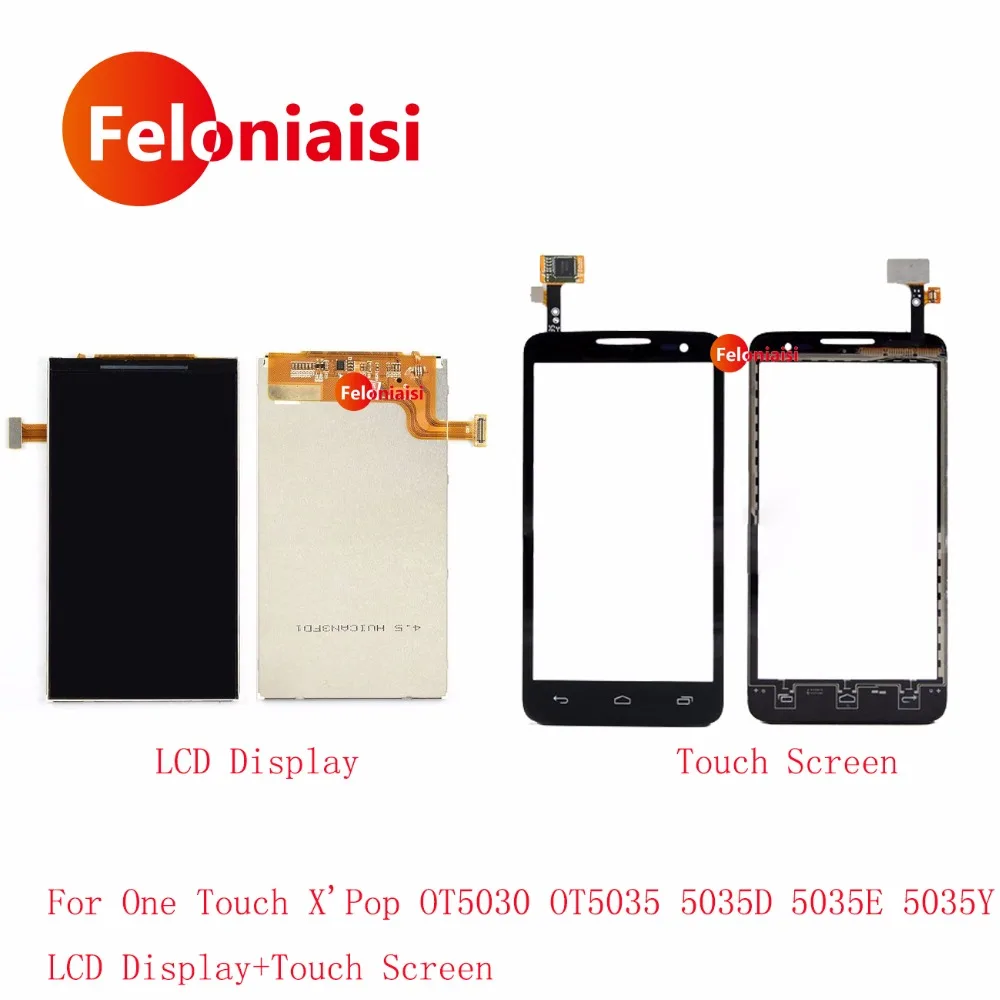 Высокое качество 4 5 ''для Alcatel One Touch X Pop 5035 OT5035 5035X ЖК Дисплей с Сенсорный экран