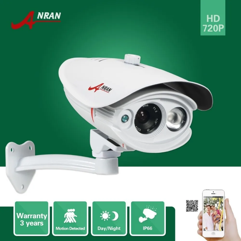  ANRAN ONVIF Long Range HD P2P 1.0 Megapixel 720P Outdoor Waterproof Array IR Day Night Security Video CCTV Network IP Camera 