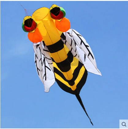 Brinquedos com Barra o Envio Gratuito de Alta Qualidade Abelha Macio Pipa Voando Controle Linha Diamante Facial Dinossauro Pipas Carretel Rainha Kite 3m