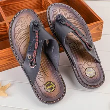 Лидер продаж; сандалии; Мужская обувь; летние шлепанцы; мужские сандалии из искусственной кожи; черные пляжные шлепанцы; Sandalias Hombre Sandale Homme; Jan15