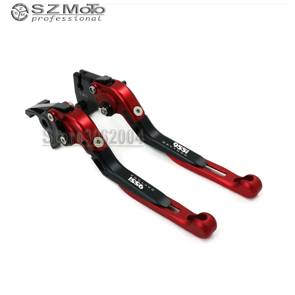 

For TRIUMPH DAYTONA 955i DAYTONA955i 1997-2003 Aluminum Motorcycle Folding Extendable Adjustable Brakes Clutch Levers With LOGO