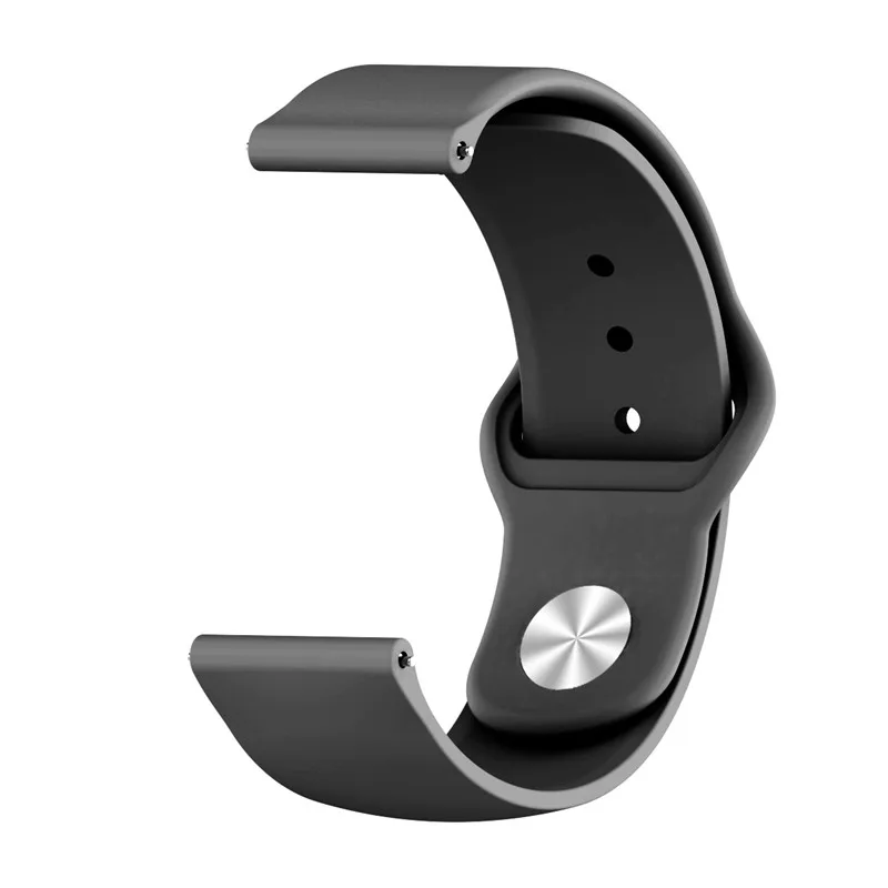 Силиконовые смарт-часы 20 мм 22 мм для samsung gear S3/huawei Watch/Moto 360 2nd/Huami Amazfit Bip/Ticwatch/Withings ремешок