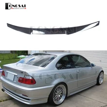 Углеродного волокна E46 M4 Стиль спойлер для BMW 3 серии задний багажник крылья глянцевый черный 1998-2004