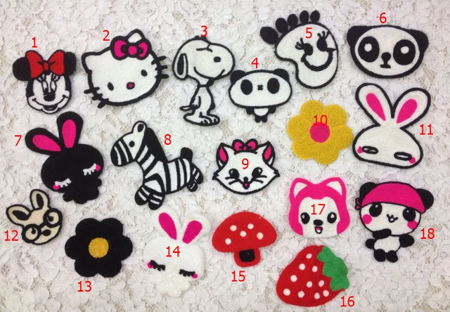 18pcs/lot Wool Cartoon animal Sewing on towel embroidered fabric Patches  For Clothes DIY Accessories Applique Kids girl boy - AliExpress