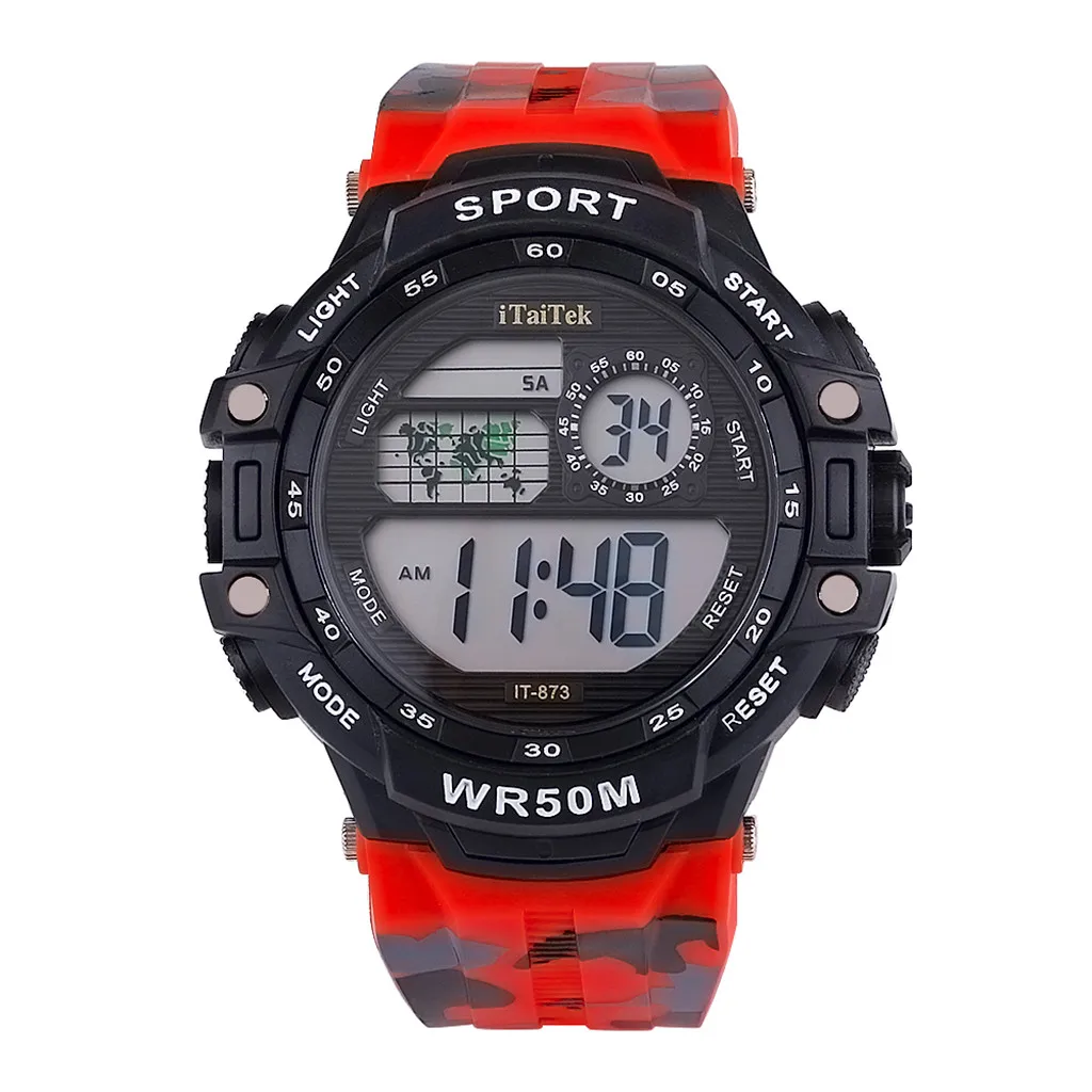 Reloj deportivo hombre цифровые часы спортивные водонепроницаемые часы многофункциональные светящиеся модные электронные спортивные часы