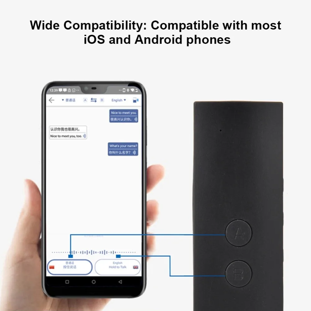 Умный переводчик язык мгновенный голосовой переводчик речевой BT 28 язык s управление приложением двусторонний в режиме реального времени tradution