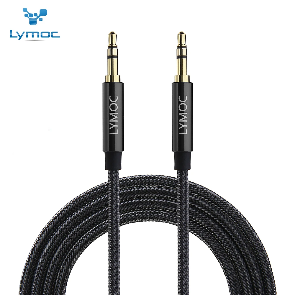 

LYMOC Premium Auxiliary Audio Line AUX 3.5mm Cable Male to Male for Headphones iPods iPhones iPads Home / Car Stereos and More
