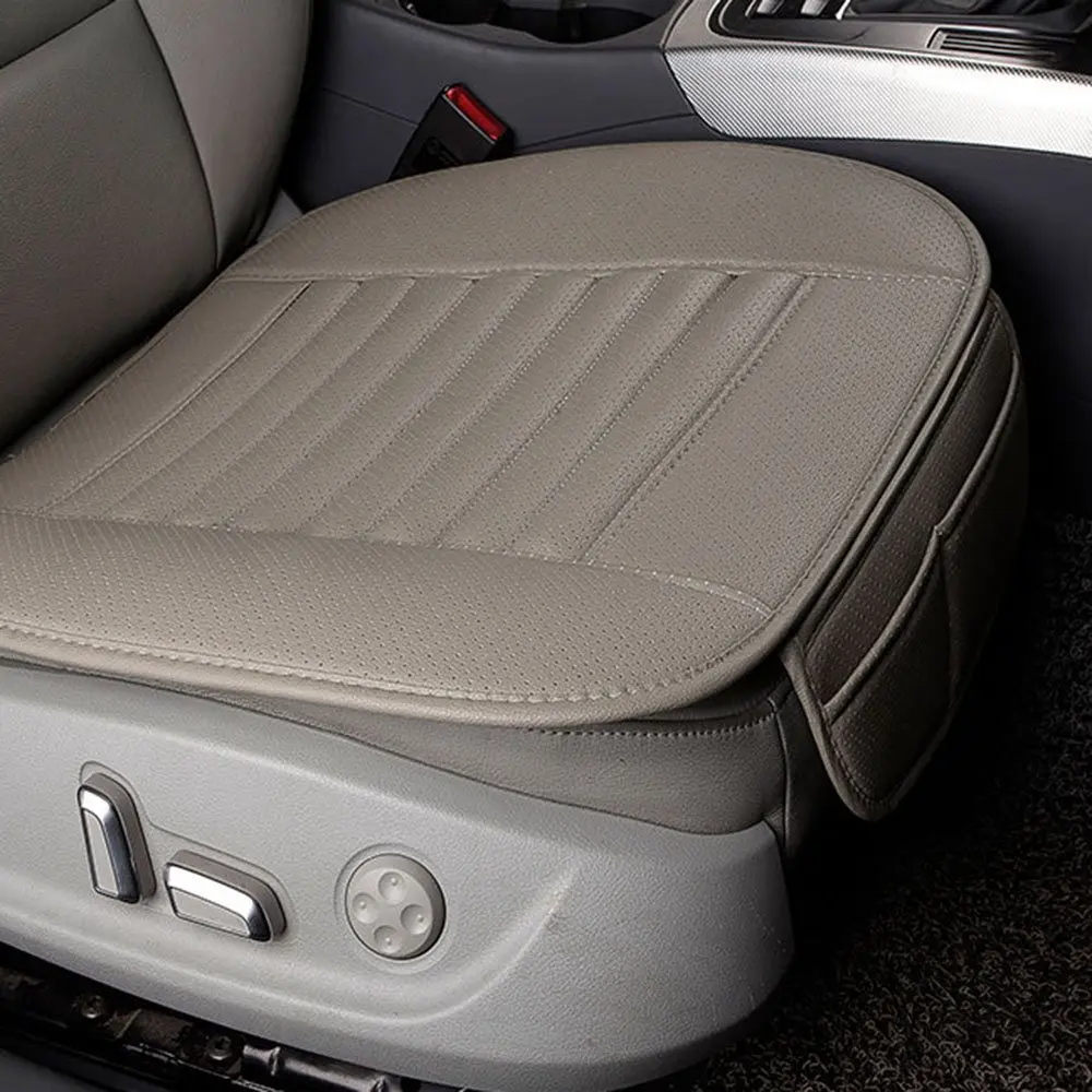 

Universal Bamboo Charcoal Car Seat Cover with 2 Pockets Auto Covers for Car Seats Automobiles Organizer Protection Accessories