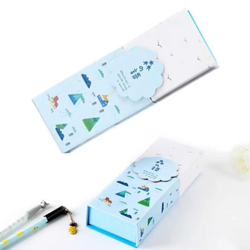 Складной Pencilcase студентов пенал пластик коробка для хранения детей подарок Kawaii