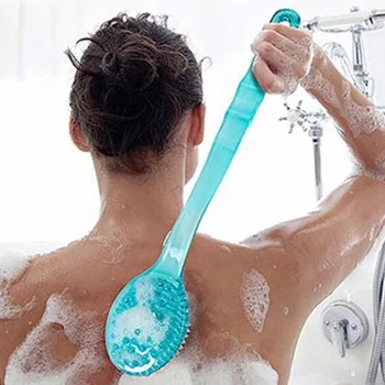 

Bath Brush Long Handle Scrubber Skin Massage Brush Feet Rubbing Body Brush For Back Exfoliation Brushes Bathroom Accessories