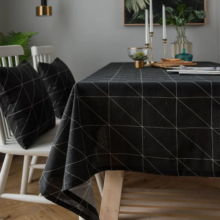 Бесплатная доставка черный геометрический Скатерти Sofra Ortusu накидка на стол Home Decor каминные Меса Comedor toalhas-де-меса обеденный стол