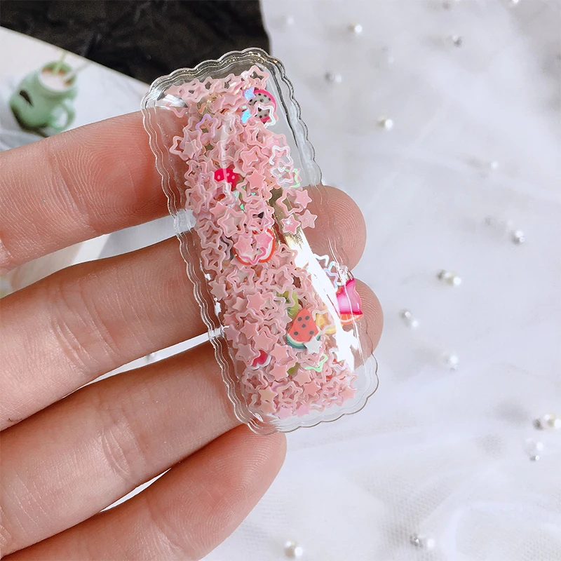 New Fashion Cute Hair Clip Bobby Pins Kids Girl Hairpin Accessories for Children Transparent Pearl Sequins Baby Girl Stream Clip - Цвет: 7