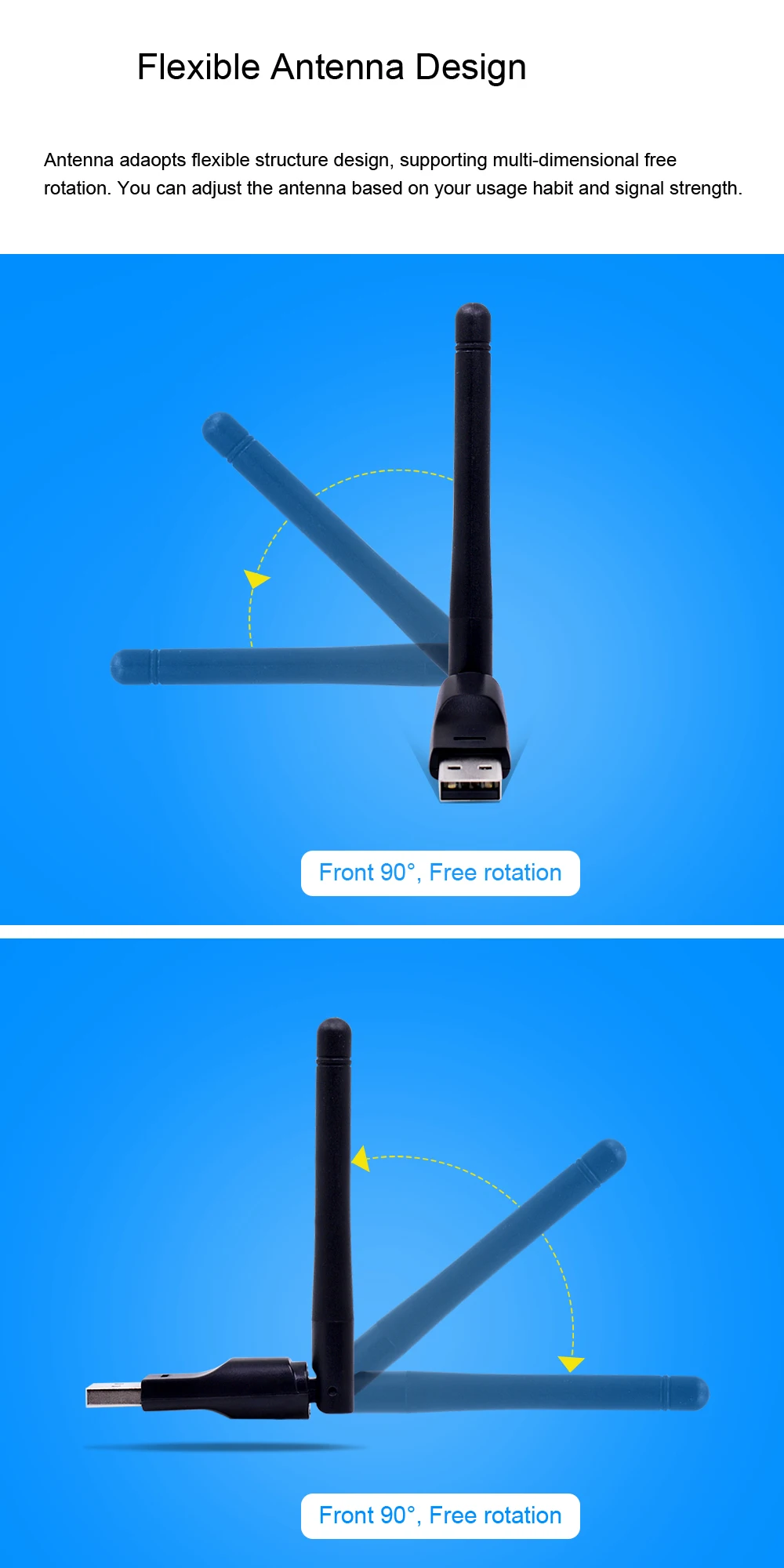 CHIPAL 150 Мбит/с Ralink RT5370 беспроводная сетевая карта Mini USB 2,0 wifi-адаптер с антенной ПК LAN Wi-Fi приемник Dongle 802,11 b/g/n