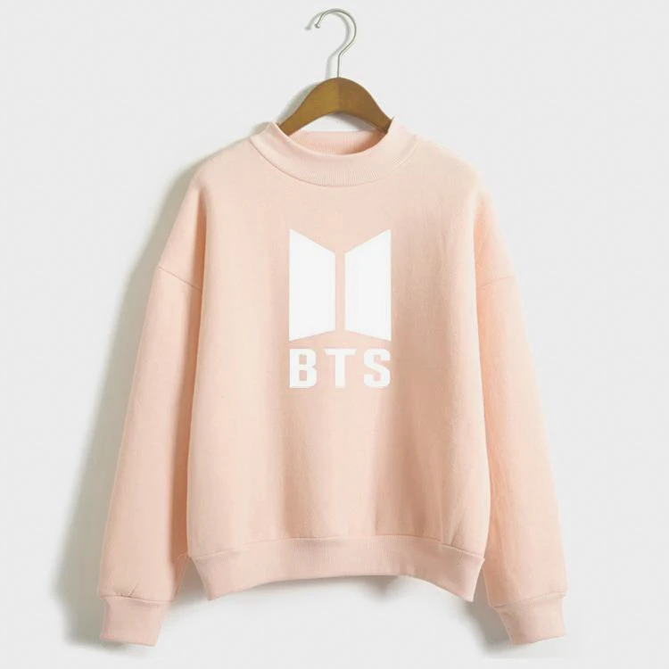 BTS Hoodie Bangtan Boys Hoodies Sweatshirt Tops Pullovers Kpop Fans Clothes Solid Cotton Harajuku Kawaii Hoodies
