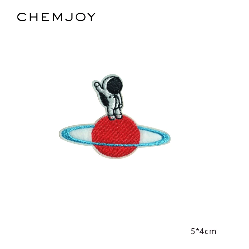 

Iron on Space Planet Patch for Clothing Spaceman Badges for Clothes Backpacks Embroidery Fabric Sew Applique Astronaut Patches