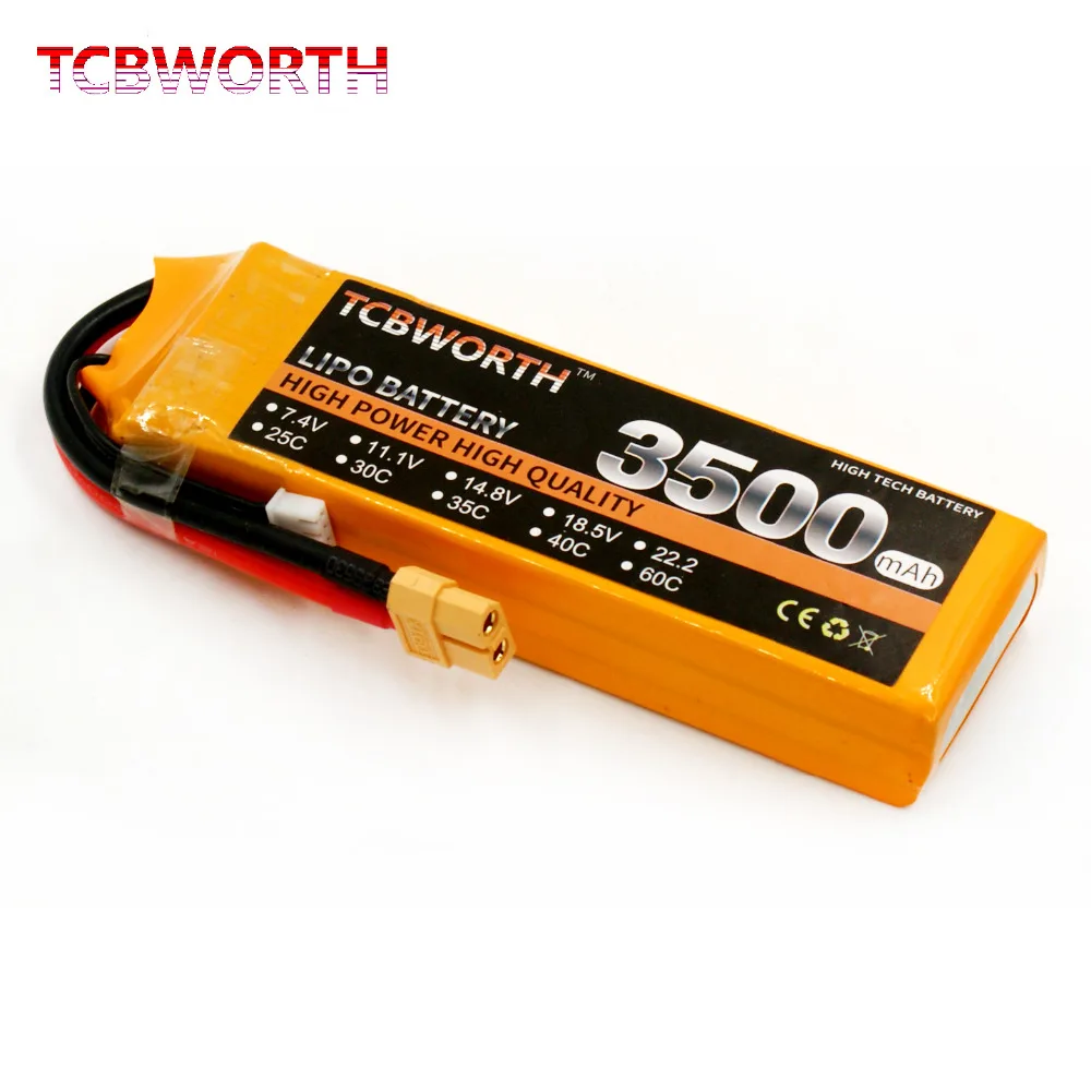 

TCBWORTH 3S 11.1v 3500mAh 60C RC Lipo battery FOR RC Airplane Drone Car Boat Li-Po Battery 11.1V AKKU Free Shipping