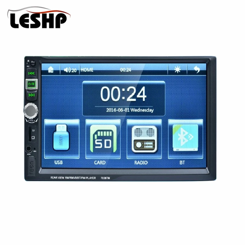 

7 Inch High Definition Car Radio MP5 Player Touch Screen Bluetooth Phone Link Smart Phone Stereo Radio MP4 Player 2DIN Car Radio