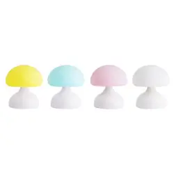 Маленький форма гриба светодиодная USB зарядка дети ночник силиконовые младенческой детская лампа дома Спальня Свет