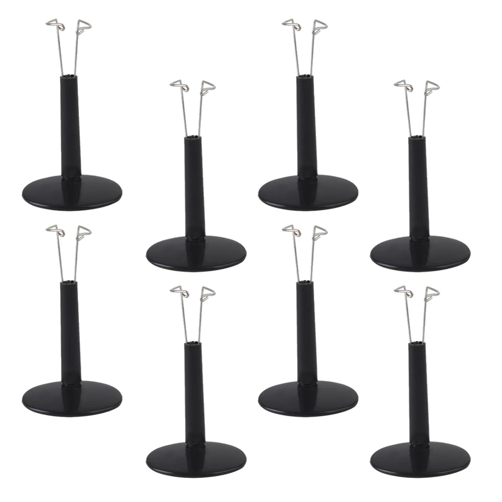 8pcs 1/6 Action Figure Doll Bear Stand Adjustable Display Holder for Teddy 12inch Doll 10-13cm