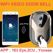Video Door Intercom camera WiFi IP Camera Wireless Alarm Doorbell 163Eye HD Visual Intercom WiFi Door Bell door cctv camera