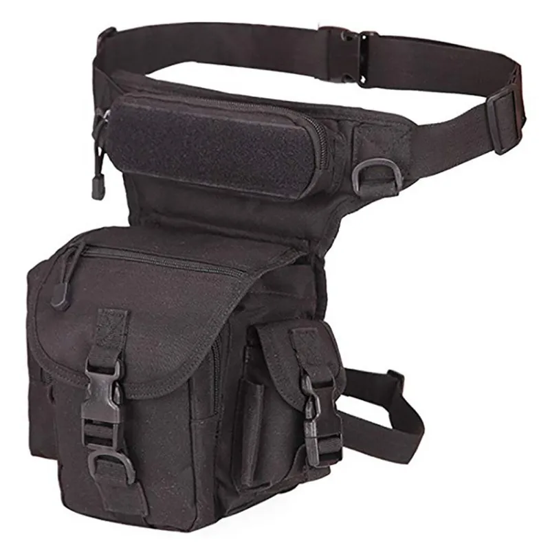 

2019 Men Canvas Drop Leg Bag Waist Fanny Pack Belt Hip Bum Military Multi-purpose Messenger Shoulder Bags Adjustable Deta