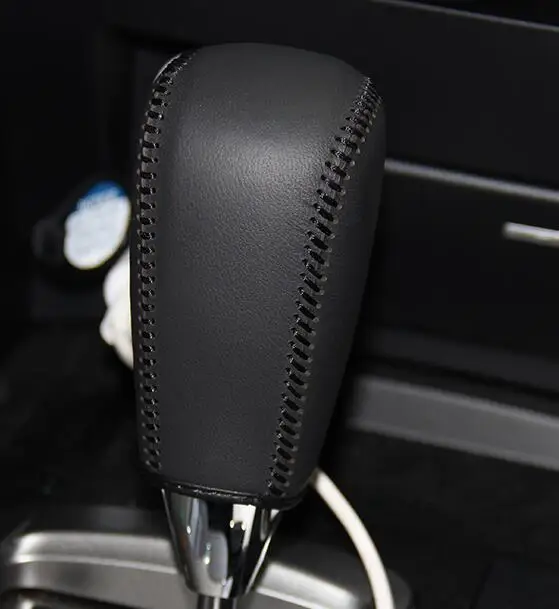 Heated Genuine Leather shift knob cover For Toyota Land Cruiser AT car