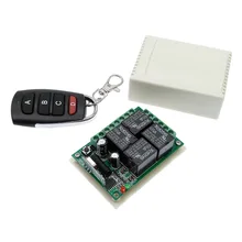 4 vie interruttore di telecomando senza fili 433MHZ DC 12V relè modulo ricevitore RF 4NO + 4NC controller