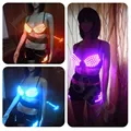 Angepasst Farbe LED Messing LED Messing Farbe Bh Geschmorte Pinsel LED Bekleidung Leucht Kleidung-in Bühnen-Lichteffekt aus Licht & Beleuchtung bei