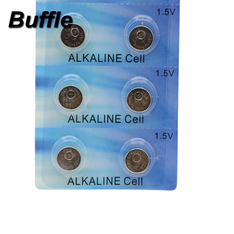 Buffle 10 шт. AG9 1,5 V LR45 194 936 936a 394a аккумуляторы таблеточного типа часы Батарея