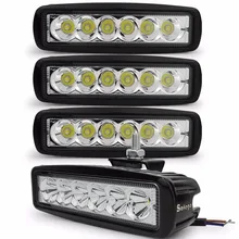 4pcs Safego 18w led drl day running light work light for Car Motorcycle Driving Offroad Boat Car Tractor Truck 4×4 SUV ATV