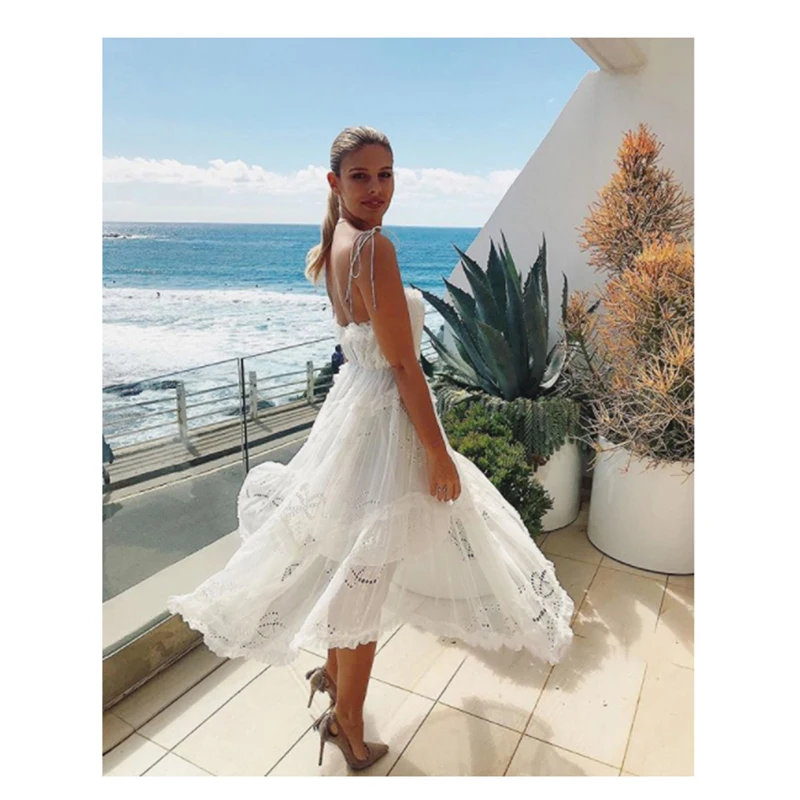 Unway роскошное Брендовое платье Летнее праздничное пляжное праздничное Длинное Платье женское платье полые длинные платья