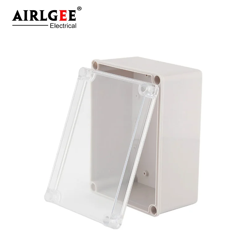 

200 * 150 * 130mm outdoor waterproof plastic junction box transparent cover power box can be customized ABS cable junction box