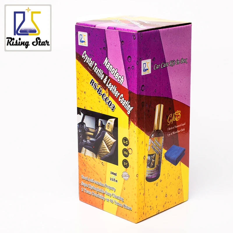 Rising Star RS B CC03 Hydrophobic Nano Coating Car Upholstery Seat Water Repellent Crystal Textile Leather