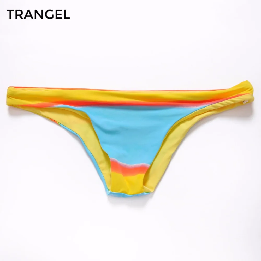 2016 Women s Sexy Hawaiian Brazilian Tanga Bikini Swimwear Bathing Suit Semi Thong Bottom S M