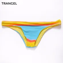 2016 Women s Sexy Hawaiian Brazilian Tanga Bikini Swimwear Bathing Suit Semi Thong Bottom S M