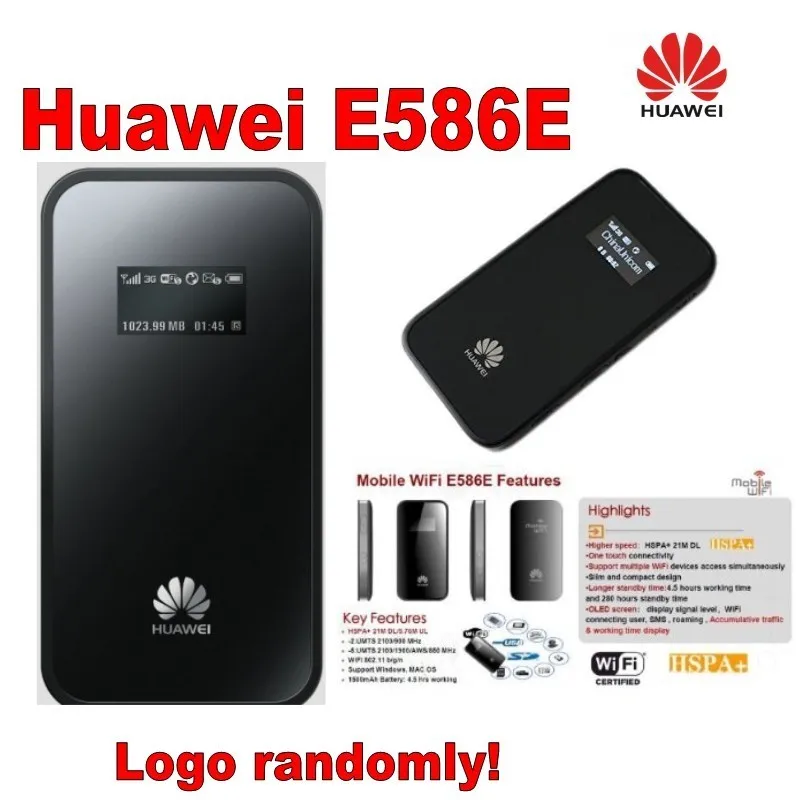 Разблокированный беспроводной маршрутизатор huawei E586E 3g 21,6 Мбит/с HSDPA мобильный wifi PK E586