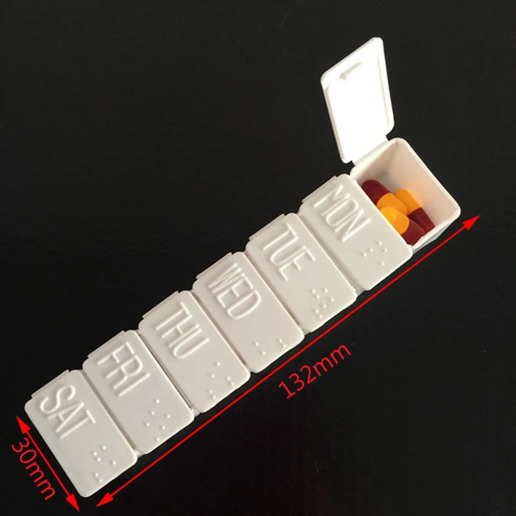 2019 Newest 7 Days Pill Box Holder Weekly Medicine Storage Organizer Container Case