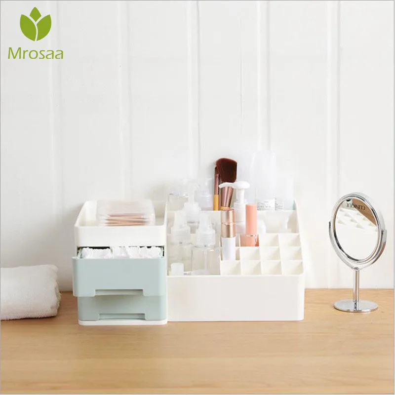 

Hot Large Capacity Cosmetics Storage Box Drawer Makeup Dressing Table Skin Care Rack House Organizer Container Lipstick Sundries