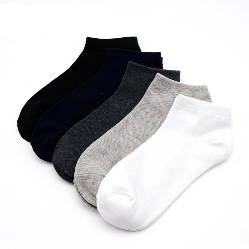 Новинка 2018 г. хлопчатобумажные мужские носки большой Повседневное дышащий показать лодка носки 9-88 короткие Для мужчин модные черно-белые